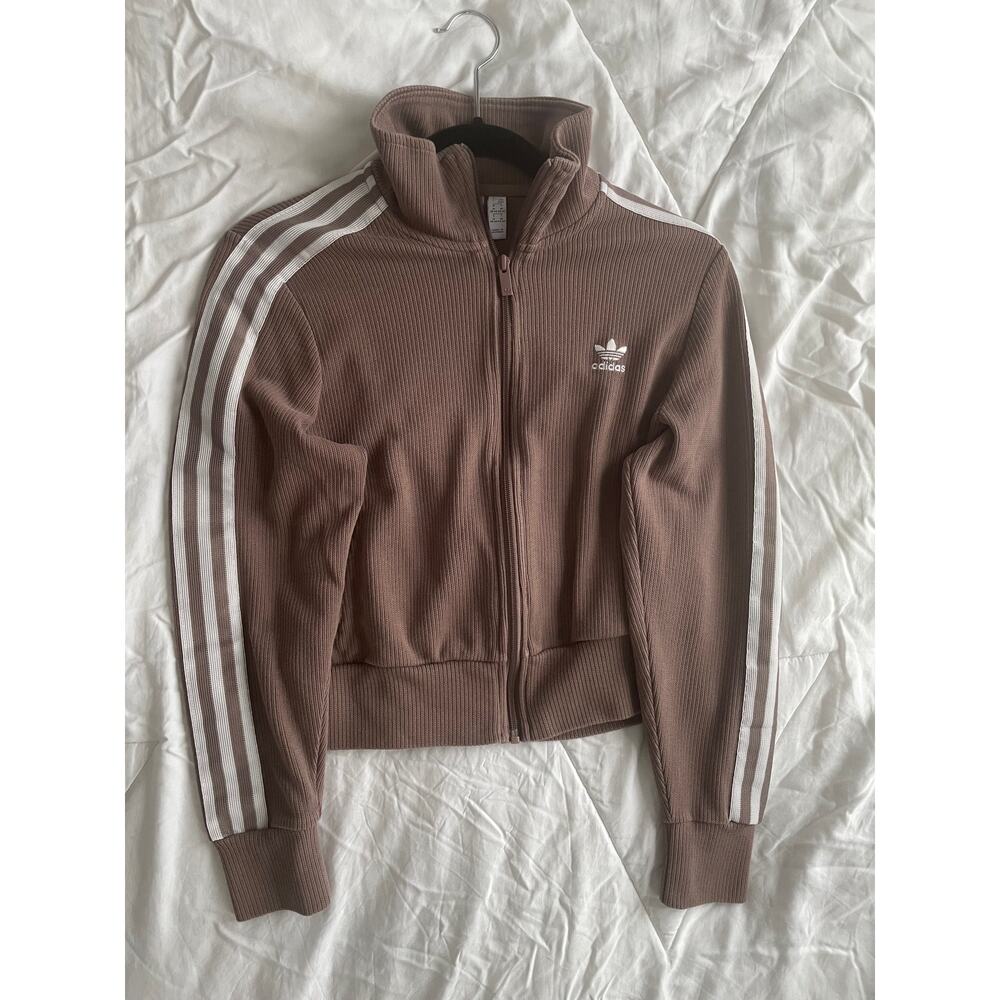 RARE Adidas Knit Brown Track Jacket JD4604